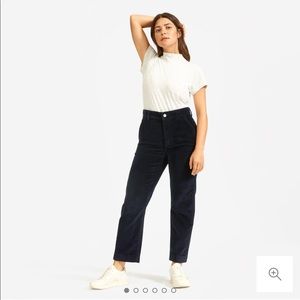 Everlane corduroy straight leg crop pants